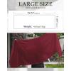 imageCHICGAL Womens Scarf Shawls and Wraps for Evening Dress Wedding Party Bridal Scarves Sarong Cover UpsWine Red