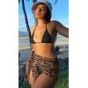 imageSwimsuit Coverups for Women Sarong Beach Bikini Wrap Sheer Short Skirt Chiffon Scarf for SwimwearCheetah