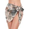 imageSwimsuit Coverups for Women Sarong Beach Bikini Wrap Sheer Short Skirt Chiffon Scarf for SwimwearCoconut Khaki