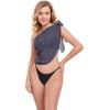 imageSwimsuit Coverups for Women Sarong Beach Bikini Wrap Sheer Short Skirt Chiffon Scarf for SwimwearGrey Blue