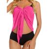 imageSwimsuit Coverups for Women Sarong Beach Bikini Wrap Sheer Short Skirt Chiffon Scarf for SwimwearLight Pink