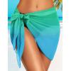 imageSwimsuit Coverups for Women Sarong Beach Bikini Wrap Sheer Short Skirt Chiffon Scarf for SwimwearTiedyed Sky Blue