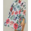 imageWomens Kimono Swimsuit Coverups Summer Beach Casual Loose Cardigans for SwimwearDasiy White Flower
