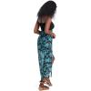 imageWomens Beach Dress Summer Maxi Sundress Strapless Hawaiian Cover Ups Asymmetrical Wrap DressesBlack and Blue Turquoise