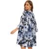 imageWomens Kimono Cardigans Floral Chiffon Loose Open Front Casual Summer TopsWhite Leaf Floral