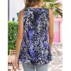 imageCHICGAL Womens Summer Tank Tops Sleeveless T Shirt Casual Loose Fit Tunic BlousesBlack Purple Accents