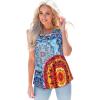 imageCHICGAL Womens Summer Tank Tops Sleeveless T Shirt Casual Loose Fit Tunic BlousesBlue Red Print