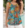 imageCHICGAL Womens Summer Tank Tops Sleeveless T Shirt Casual Loose Fit Tunic BlousesFloral Boho Print