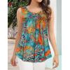imageCHICGAL Womens Summer Tank Tops Sleeveless T Shirt Casual Loose Fit Tunic BlousesFloral Boho Print