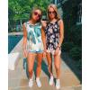 imageCHICGAL Womens Summer Tank Tops Sleeveless T Shirt Casual Loose Fit Tunic BlousesFlourishing Blossom