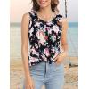 imageCHICGAL Womens Summer Tank Tops Sleeveless T Shirt Casual Loose Fit Tunic BlousesFlourishing Blossom
