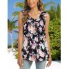 imageCHICGAL Womens Summer Tank Tops Sleeveless T Shirt Casual Loose Fit Tunic BlousesFlourishing Blossom