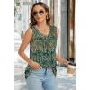 imageCHICGAL Womens Summer Tank Tops Sleeveless T Shirt Casual Loose Fit Tunic BlousesGreen Paisley