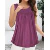 imageCHICGAL Womens Summer Tank Tops Sleeveless T Shirt Casual Loose Fit Tunic BlousesSolid Burgundy