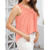imageCHICGAL Womens Summer Tank Tops Sleeveless T Shirt Casual Loose Fit Tunic BlousesSolid Coral
