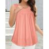 imageCHICGAL Womens Summer Tank Tops Sleeveless T Shirt Casual Loose Fit Tunic BlousesSolid Coral