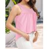 imageCHICGAL Womens Summer Tank Tops Sleeveless T Shirt Casual Loose Fit Tunic BlousesSolid Pink