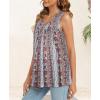 imageCHICGAL Womens Summer Tank Tops Sleeveless T Shirt Casual Loose Fit Tunic BlousesStripe and Red Flower
