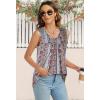 imageCHICGAL Womens Summer Tank Tops Sleeveless T Shirt Casual Loose Fit Tunic BlousesStripe and Red Flower
