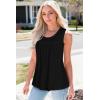 imageCHICGAL Womens Summer Tank Tops Sleeveless T Shirt Casual Loose Fit Tunic BlousesWblack