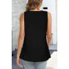 imageCHICGAL Womens Summer Tank Tops Sleeveless T Shirt Casual Loose Fit Tunic BlousesWblack