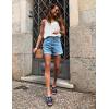 imageCHICGAL Womens Summer Tank Tops Sleeveless T Shirt Casual Loose Fit Tunic BlousesWwhite