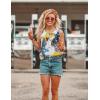 imageCHICGAL Womens Summer Tank Tops Sleeveless T Shirt Casual Loose Fit Tunic BlousesYellow Floral Print