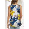 imageCHICGAL Womens Summer Tank Tops Sleeveless T Shirt Casual Loose Fit Tunic BlousesYellow Floral Print