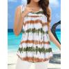 imageCHICGAL Womens Summer Tank Tops Sleeveless T Shirt Casual Loose Fit Tunic BlousesYellow Green Line