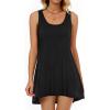 imageCHICGAL Beach Cover Ups for Women Summer Casual Sleeveless Tank Dresses Swimsuit CoverupA Black