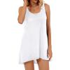 imageCHICGAL Beach Cover Ups for Women Summer Casual Sleeveless Tank Dresses Swimsuit CoverupA White