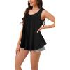imageCHICGAL Womens Tank Tops Summer Sleeveless Blouse Crewneck Casual Loose Fit Tunic ShirtSolid Black