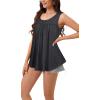 imageCHICGAL Womens Tank Tops Summer Sleeveless Blouse Crewneck Casual Loose Fit Tunic ShirtSolid Grey