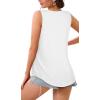 imageCHICGAL Womens Tank Tops Summer Sleeveless Blouse Crewneck Casual Loose Fit Tunic ShirtWhite
