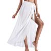 imageCHICGAL Sarong Wraps for Women Long Bathing Suit Cover Up Beach Tie Swimwear Summer Bikini Swimsuit CoverupsWhite