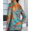 imageCHICGAL Women Long Sleeve Shirts Casual Fall Tees Crew Neck Basic Tunic TopsFloral Boho Print
