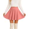 imageCHICGAL Mini Skirts for Women Casual Flowy Pleated Skater Skirt Summer Basic High Waisted Short SkirtOrange Pink