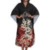 imageCHICGAL Womens Kaftan Dresses Long Caftans Plus Size Batwing Sleeve Swimsuit Coverup V Neck Summer Beach DressBlack Red