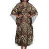 imageCHICGAL Womens Kaftan Dresses Long Caftans Plus Size Batwing Sleeve Swimsuit Coverup V Neck Summer Beach DressBrown Leopard Spots